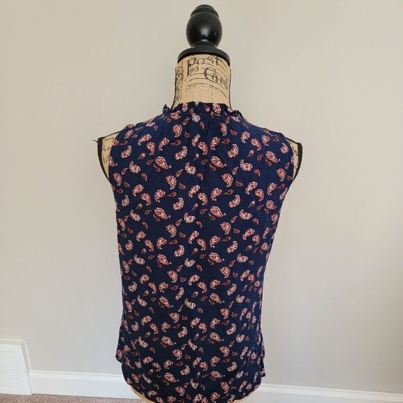 Skies are Blue navy mixed print top - Picture 2 of 5